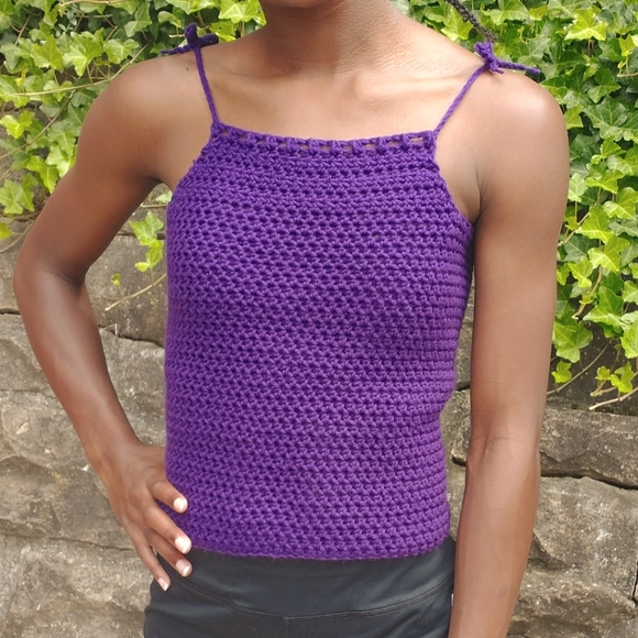 JFaith Designs Tie Shoulder Tank Top - Picture 2 of 4